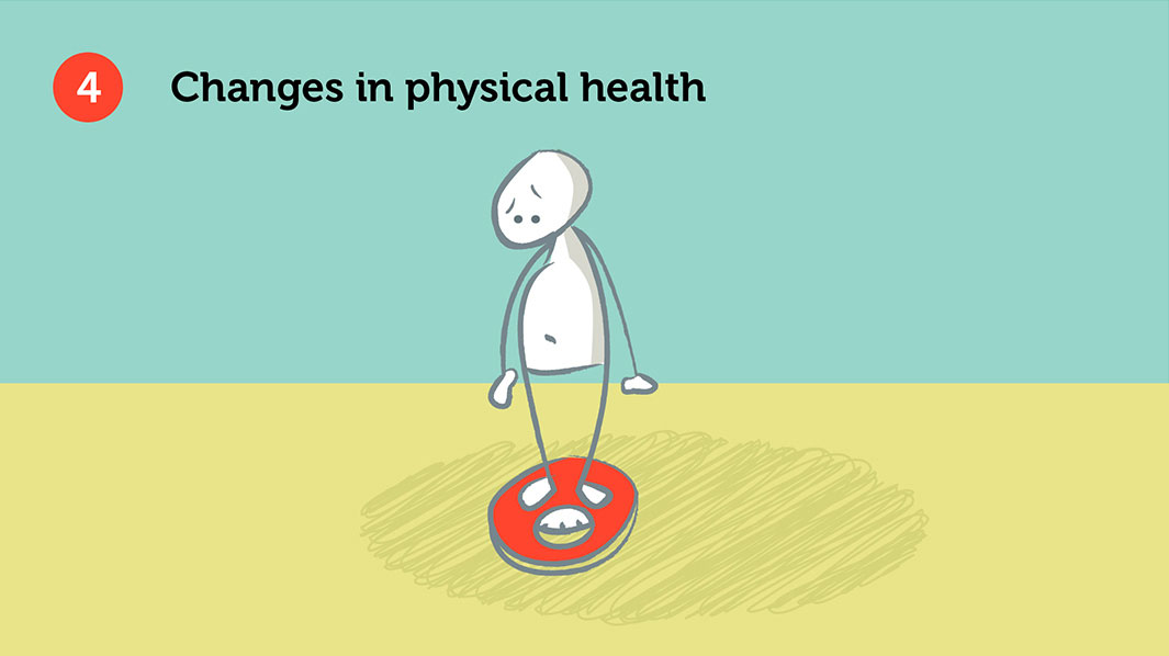 Change in physical health